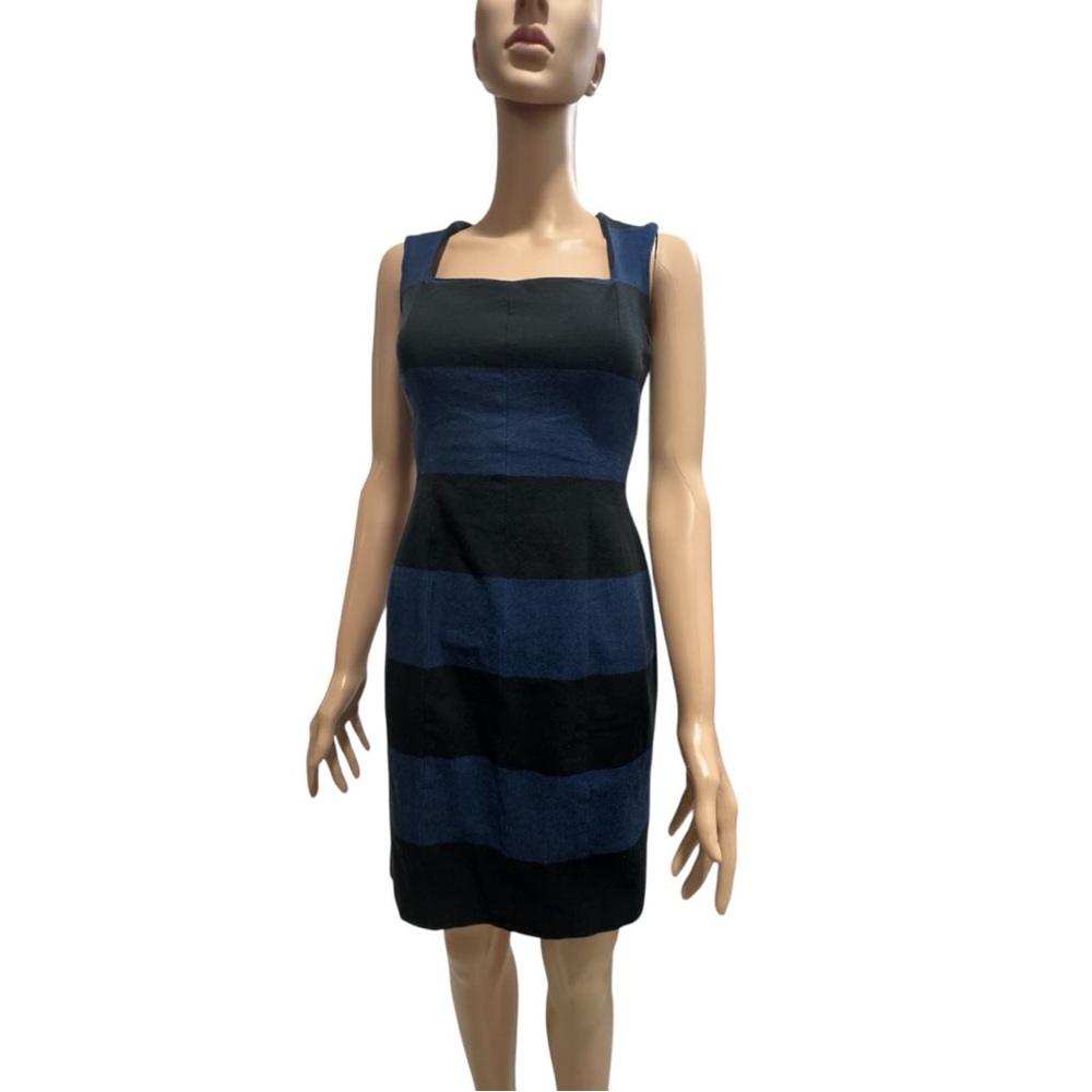 Banana Republic Black and Blue Mini Dress